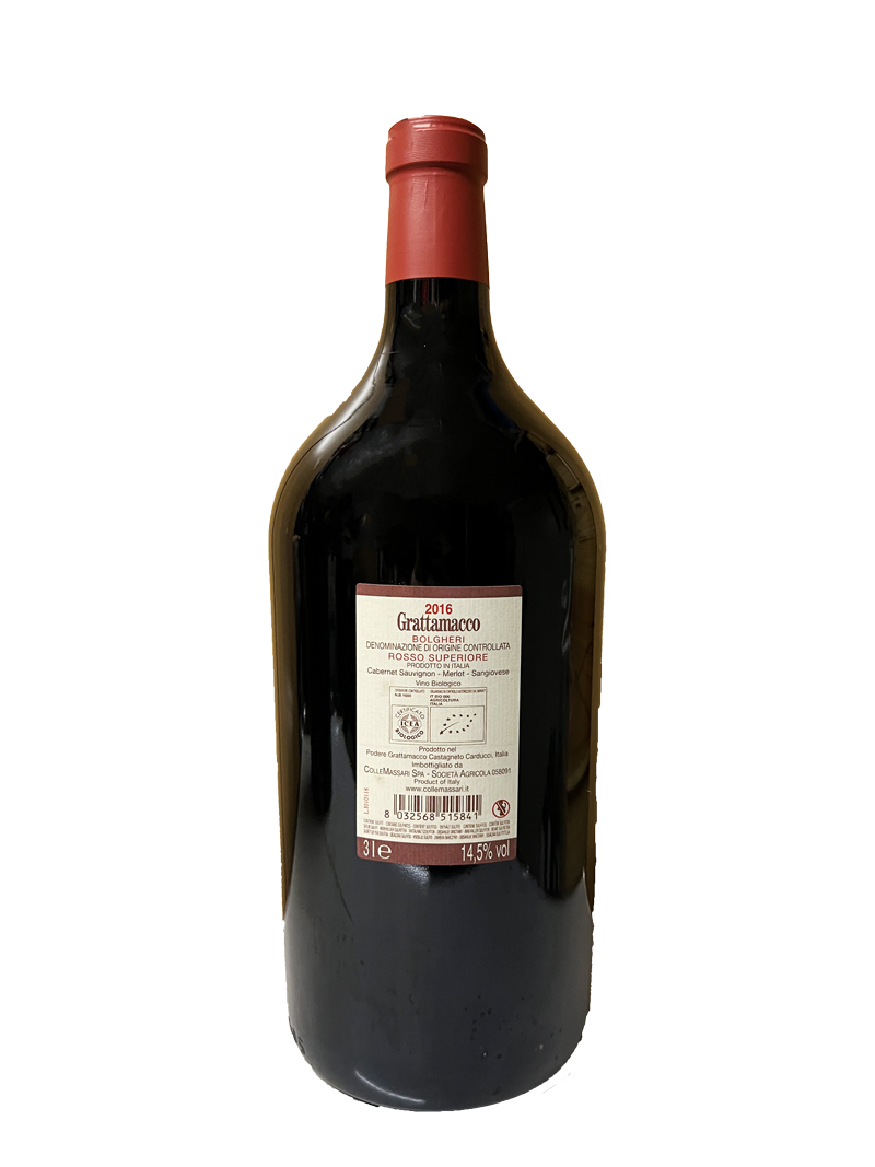 Grattamacco 2016 3L, Bolgheri Superiore, Tuscany, Italy