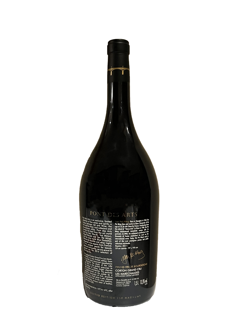 Corton Grand Cru 2014 Les Maréchaudes, Pont des arts Yan Pei Ming Magnum 1.5L